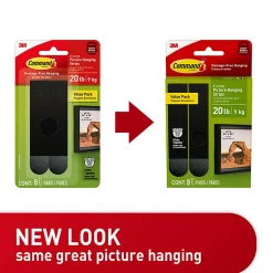 Command Hanging Strip, 17217BLK8ES