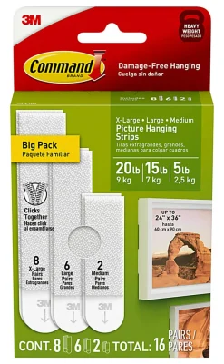 Command Hanging Strip, 1721816ES
