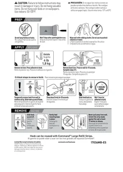 Command Large Double Wall Hooks, 1 Command Hooks, 1 Command Strip, Damage Free Hanging of Dorm Room Decorations