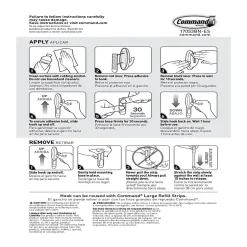 Command® Large Hook, 1 Hook, 2 White Adhesive Strips, Damage Free Hanging Picture Hangers, No Tools Wall Hanging Strips For Living Spaces