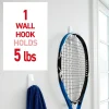 Command Large Hooks, 1 Hook, 2 White Adhesive Strips, Damage Free Hanging Picture Hangers, No Tools Wall Hanging Strips For Living Spaces