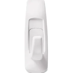 Command Large Hooks, 1 Hook, 2 White Adhesive Strips, Damage Free Hanging Picture Hangers, No Tools Wall Hanging Strips For Living Spaces