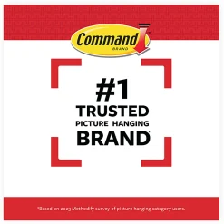 Command Large (15lb) and Medium (10lb) Picture Hanging Strips, White, 12 Pairs (24 strips), 17209ES
