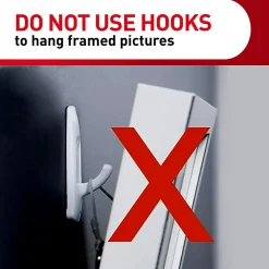 Command® Large Utility Hooks, 14 Hooks, 16 White Adhesive Strips, Damage Free Hanging Picture Hangers, No Tools Wall Hanging Strips For Living Spaces