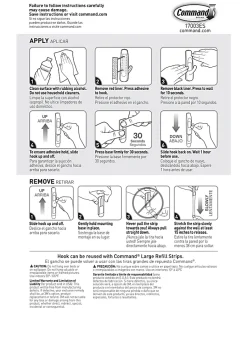Command® Large Utility Hooks, 14 Hooks, 16 White Adhesive Strips, Damage Free Hanging Picture Hangers, No Tools Wall Hanging Strips For Living Spaces
