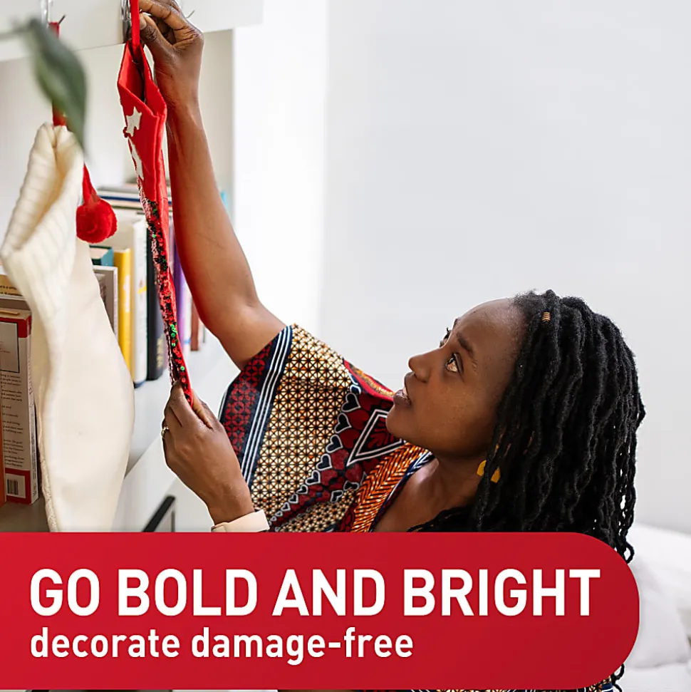 Command® Medium Wire Hooks, 13 Hooks, 16 White Adhesive Strips, Damage Free Hanging Picture Hangers, No Tools Wall Hanging Strips For Living Spaces