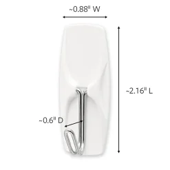 Command® Medium Wire Hooks, 35 Hooks, 40 White Adhesive Strips, Damage Free Hanging Picture Hangers, No Tools Wall Hanging Strips For Living Spaces