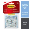 Command Medium Wire Hooks, 6 Hooks, 8 Clear Adhesive Strips, Damage Free Hanging Picture Hangers, No Tools Wall Hanging Strips For Living Spaces