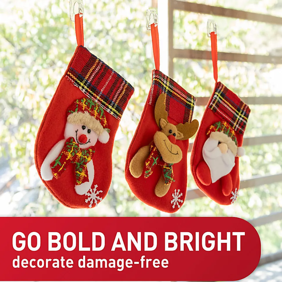 Command Mini Wall Hooks, 6 Hooks, 8 White Adhesive Strips, Damage Free Hanging Picture Hangers, No Tools Wall Hanging Strips For Living Spaces