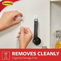 Command Mini Wall Hooks, 6 Hooks, 8 White Adhesive Strips, Damage Free Hanging Picture Hangers, No Tools Wall Hanging Strips For Living Spaces