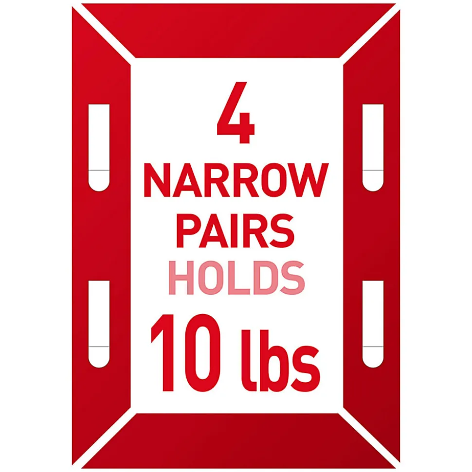Command Narrow (10lb) Picture Hanging Strips, Black, 4 Pairs (8 strips), 17207BLKES
