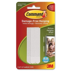 Command Narrow Picture Hanging Strip, 17207