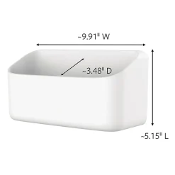 Command Organizing Caddy, 10 lb, White, 1 Caddy basket, 4 Large Strips