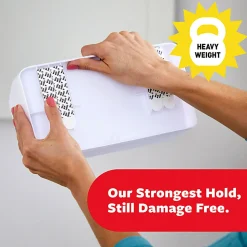 Command Organizing Caddy, 10 lb, White, 1 Caddy basket, 4 Large Strips