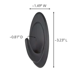 Command Outdoor Slate Terrace Hooks, Â 2 Medium Hooks, 4 Adhesive Strips, Damage Free Hanging Hooks, Great for Outdoor Use