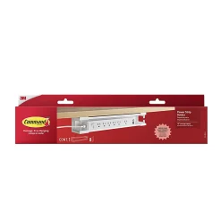 Command™ Power Strip Holder, 1 White Tray, 8 Strips, 15