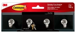 Command Slate Key Rail, 2 lb, 1 Slate Key Rail, 6 Small Strips