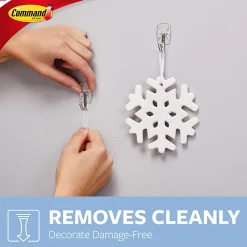 Command® Small Wire Hooks, 40 Hooks, 48 Clear Adhesive Strips, Damage Free Hanging Picture Hangers, No Tools Wall Hanging Strips For Living Spaces