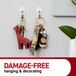 Command 28 Small Wire Toggle Hooks and 32 Command Strips, Damage Free Hanging Hooks Wall Hangers for Hanging Home Decor, Holds up to 0.5 lb