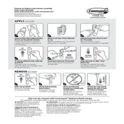 Command Spring Clip, 1 Clip, 2 White Adhesive Strips, Damage Free Hanging Picture Hangers, No Tools Wall Hanging Strips For Living Spaces