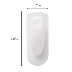 Command Spring Clip, 1 Clip, 2 White Adhesive Strips, Damage Free Hanging Picture Hangers, No Tools Wall Hanging Strips For Living Spaces