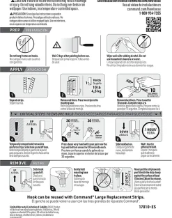 Command X-Large Hooks, 2 Hooks, 6 White Adhesive Strips, Damage Free Hanging Picture Hangers, No Tools Wall Hanging Strips For Living Spaces