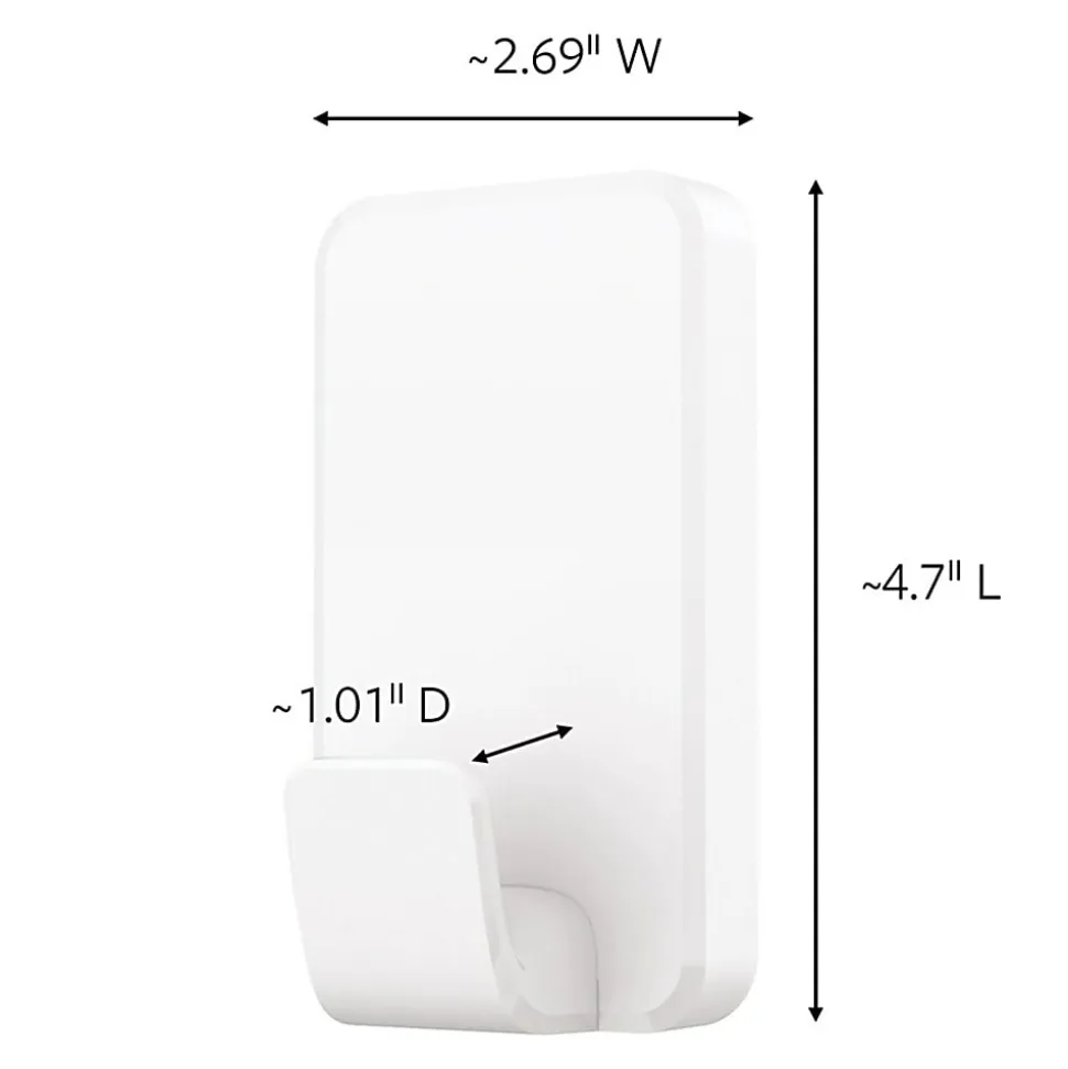 Command X-Large Hooks, 2 Hooks, 8 White Adhesive Strips, Damage Free Hanging Picture Hangers, No Tools Wall Hanging Strips For Living Spaces