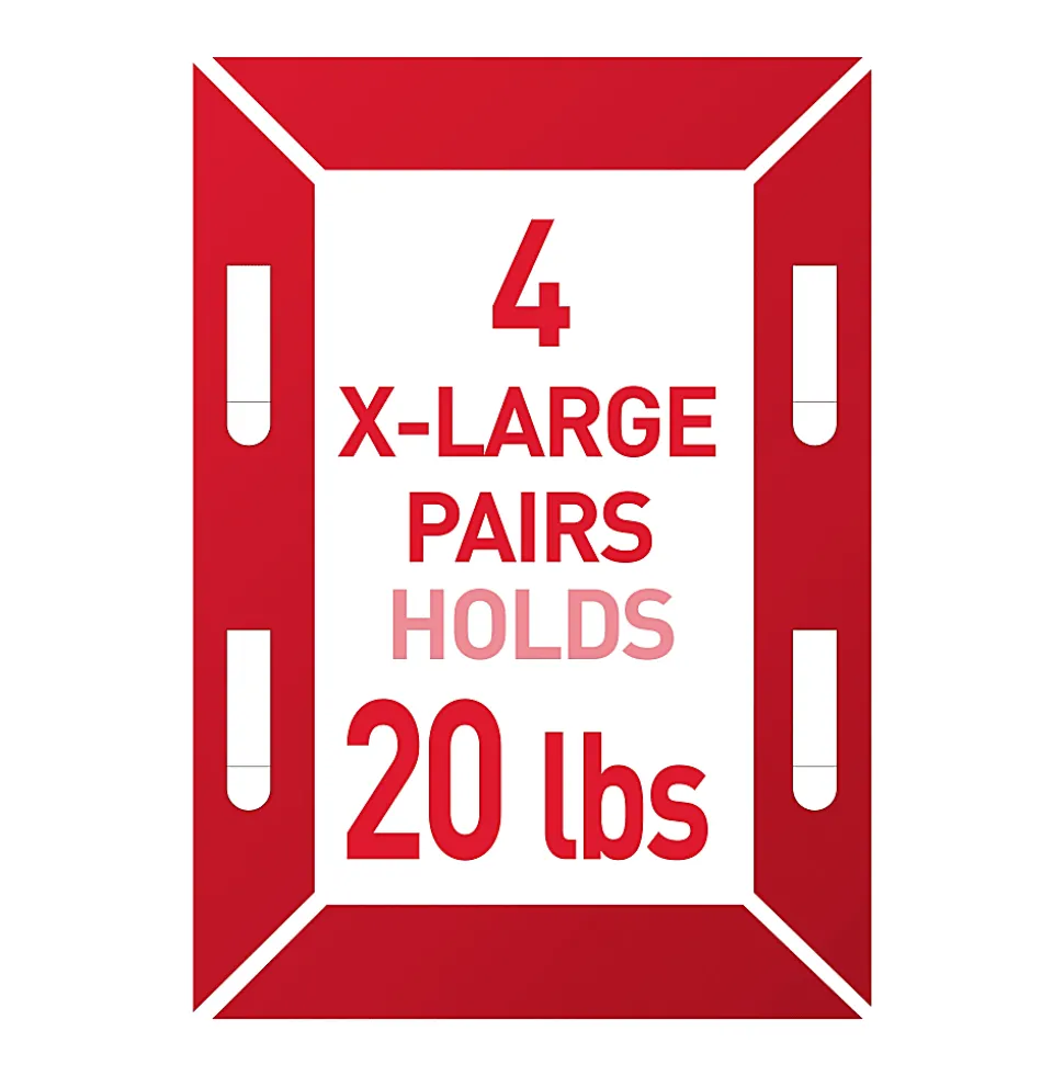 Command X-Large (20lb) Picture Hanging Strips, White, 4 Pairs (8 strips), 17217ES