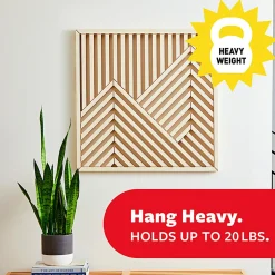 Command X-Large (20lb) Picture Hanging Strips, Black, 4 Pairs (8 strips), 17217BLKES