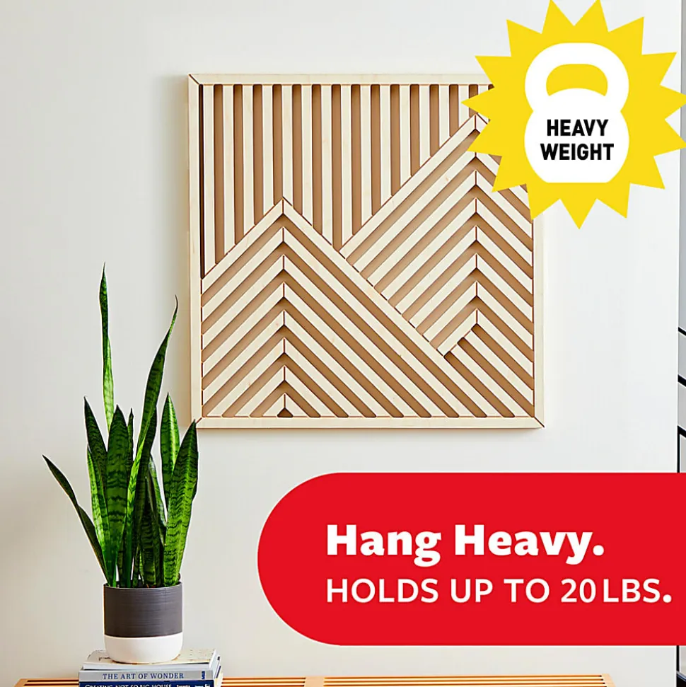 Command X-Large (20lb) Picture Hanging Strips, Black, 4 Pairs (8 strips), 17217BLKES