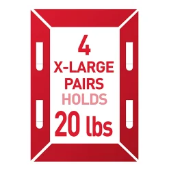 Command X-Large (20lb) Picture Hanging Strips, Black, 4 Pairs (8 strips), 17217BLKES