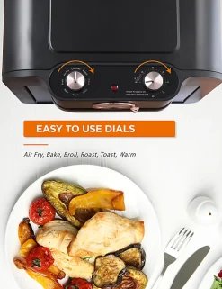 Commercial Chef Air Fryer Multi-Oven, 17 Qt, 14-9/16”H x 14-3/16”W x 12-5/8”D, Black