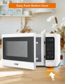 Commercial Chef 1.3 Cu. Ft. Countertop Microwave Oven, White