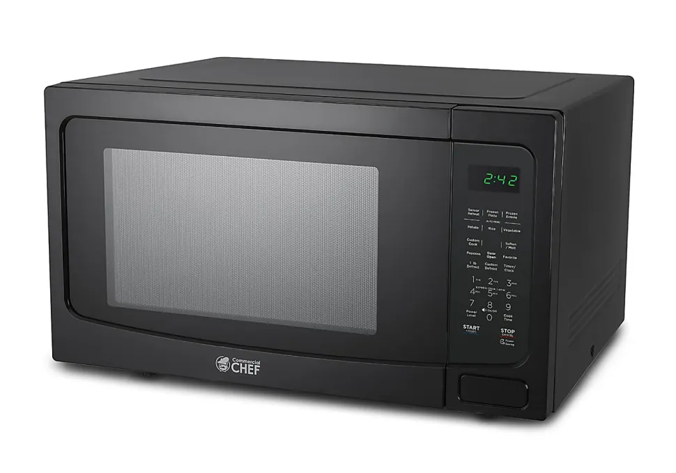 Commercial Chef 1.6 Cu. Ft. Countertop Microwave Oven, Black