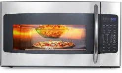 Commercial Chef 1.7 Cu. Ft. Over-The-Range Microwave Oven, 16-15/16”H x 29-13/16”W x 17-5/8”D, Silver