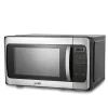 Commercial Chef 1.1 Cu. Ft. 1000W Countertop Microwave Oven, Silver/Black