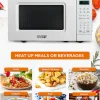 Commercial Chef Small Countertop Microwave With Digital Display, 0.7 Cu Ft, White