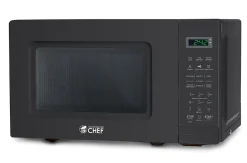 Commercial Chef Small Countertop Microwave With Digital Display, 0.7 Cu. Ft., Black