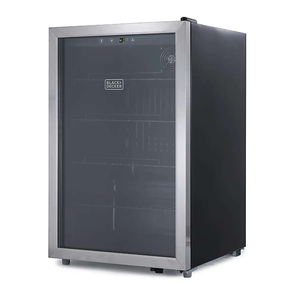 Commercial Cool Black+Decker 4.4 Cu. Ft. Beverage Cooler, Black