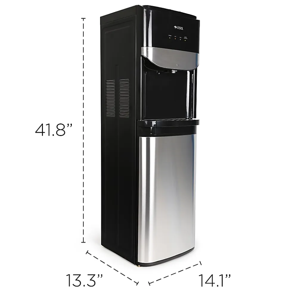 Commercial Cool CCBL01 Bottom-Loading Water Cooler, 5 Gallons, Black