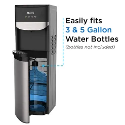 Commercial Cool CCBL01 Bottom-Loading Water Cooler, 5 Gallons, Black