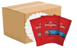 Community Coffee Arabica Single-Serve Coffee Packets, Breakfast Blend, Carton Of 40