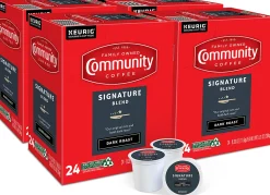 Community Coffee Keurig® Single Serve K-Cup® Pods, Signature Blend, Dark Roast, Box Of 96 Pods