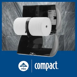 Compact® Coreless Premium Embossed Toilet Paper, Angel Soft® Professional Series, 2 Ply, 20% Recycled, 18 Rolls, 1,125 Sheets per Roll