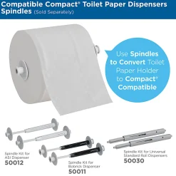 Compact® Coreless Toilet Paper, 2-Ply, 4