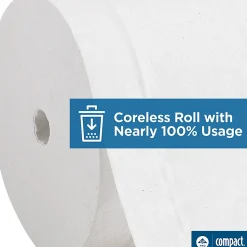 Compact® Coreless Toilet Paper, 2-Ply, 4