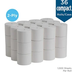 Compact® Coreless Toilet Paper, 2-Ply, 4