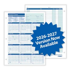 ComplyRight® 2026-2027 Academic Attendance Calendar, 8 1/2