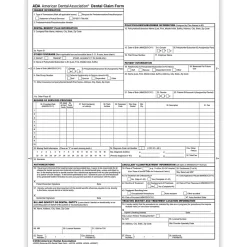 ComplyRight® ADA Dental Claim Forms (2024 Version), Laser, 8-1/2" x 11", Box Of 2,500 Forms