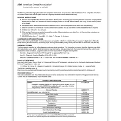 ComplyRight® ADA Dental Claim Forms (2024 Version), Laser, 8-1/2" x 11", Box Of 2,500 Forms